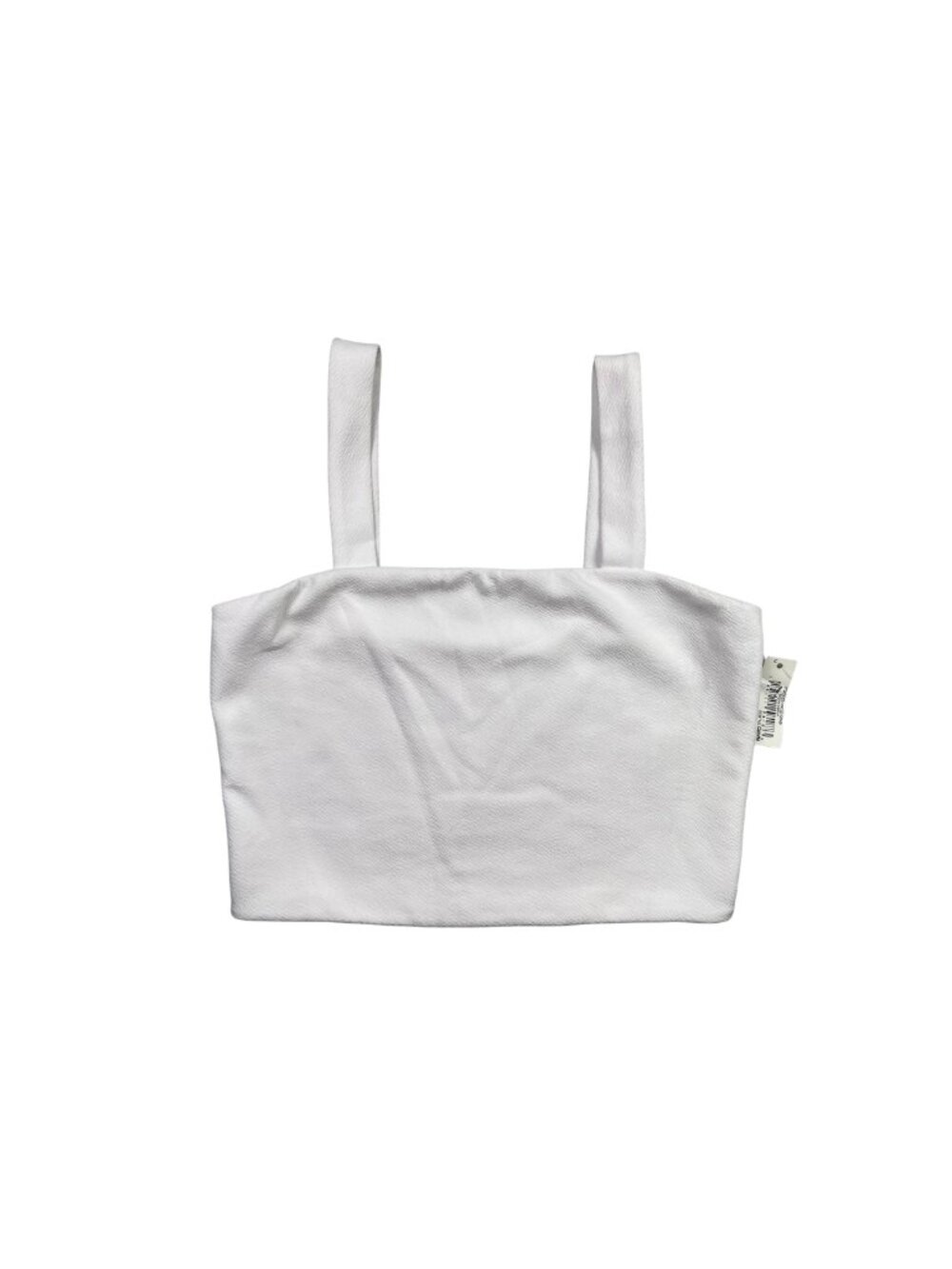 NWT Wild Meadow Textured Crop Tank Top Off‎ White Clean Girl Cami M